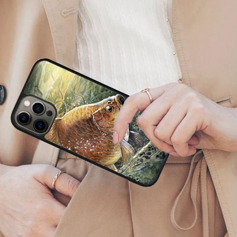 Carps Fish Fishing Magnetic Phone Case For APPLE iPhone 17 Air 16 14 13 12 Pro Max 15 Plus Wireless Charge With MagSafe Cover