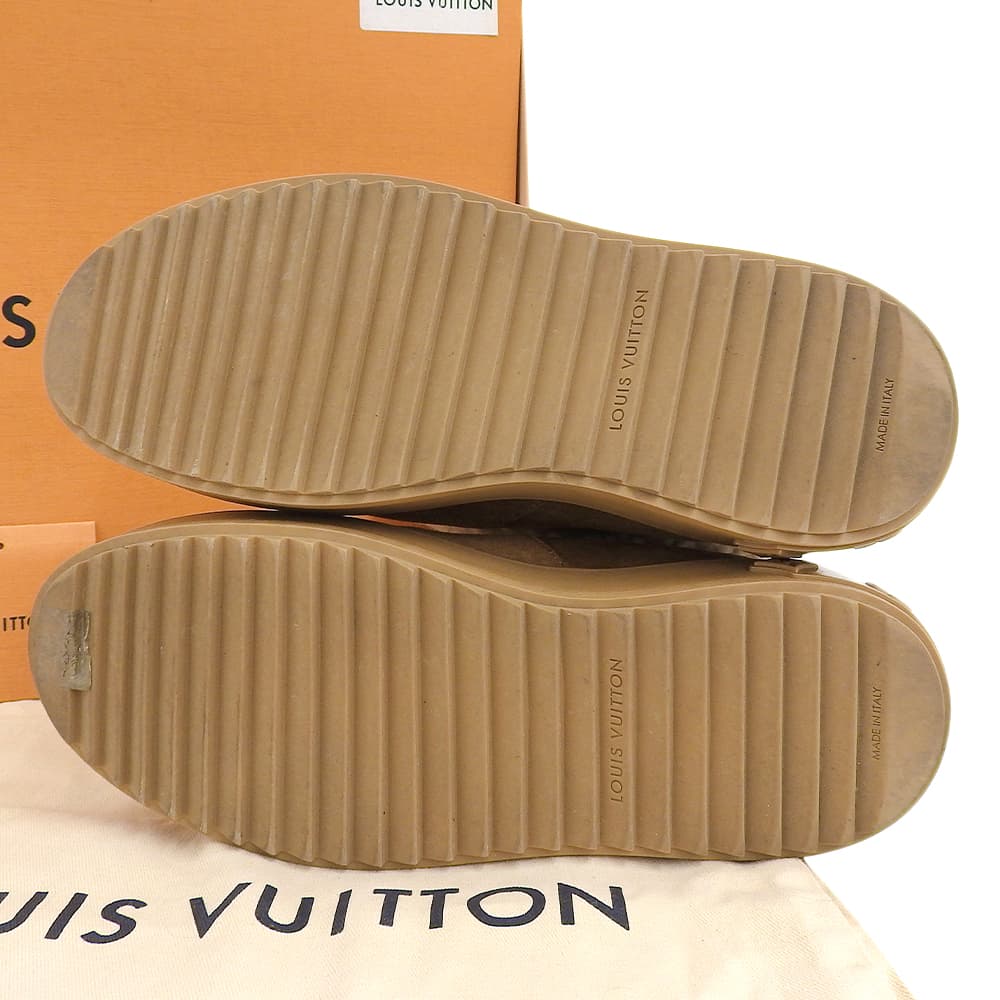 Louis Vuitton Snowdrop Line Suede Ankle Boots, Women's, Brown, Size 35, 1A95DS, Made In 2021 Shoes 35 BrownUsed