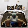 Game Valorant Neon Bedding Set Boys Girls Twin Queen Size Duvet Cover Pillowcase Bed Kids Adult Fashion Home Textileextile