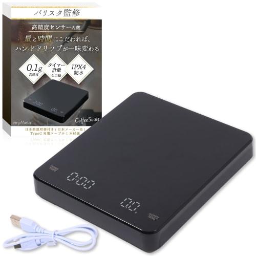 

0.1g Drip Coffee Scale [Barista-Supervised x Brew Your Perfect Coffee] Measurement (Timer), 3kg Fully Automatic Measurement / IPX4 Waterproof, Gapless