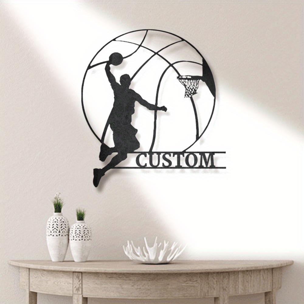 Personalized Metal Wall Art Sports Fan Gift Handmade Home Decor Indoor Outdoor