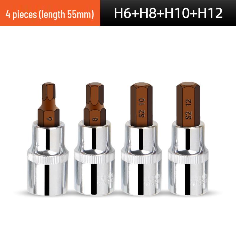 1/2" Electric Hex Socket Wrench and Screwdriver Bit Set