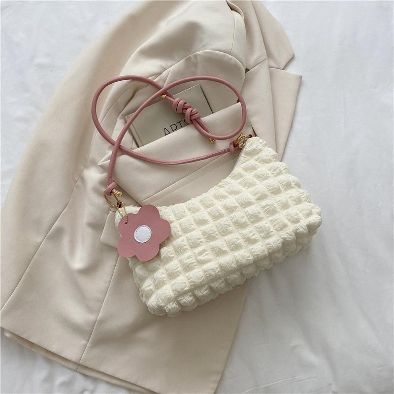 

Spring and summer bag 2025 new bag women s niche shoulder underarm bag casual versatile fashion hand bag розовый