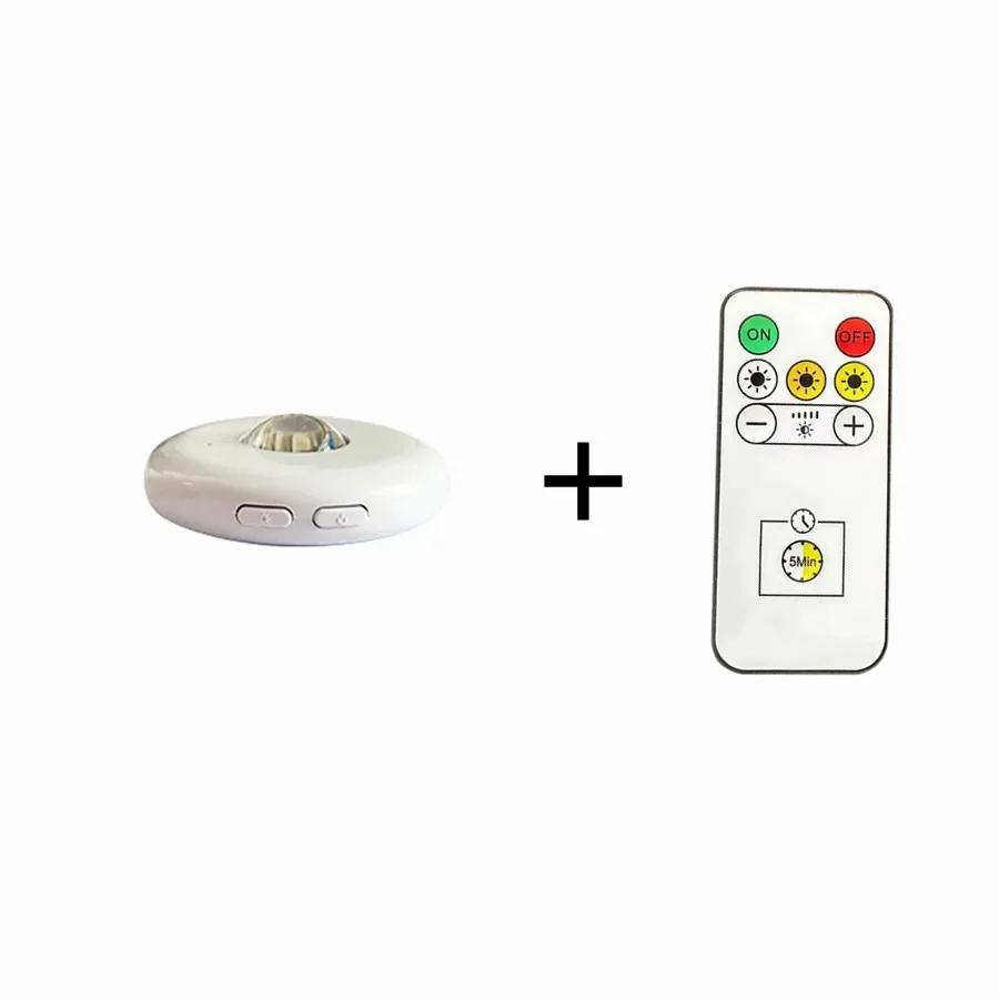 

Мини беспроводной супер яркий светодиодный ночник USB-интерфейс с дистанционным управлением и регулируемой яркостью под шкафом, шкаф, шкаф, кухня 1 Remote 1 Lamp