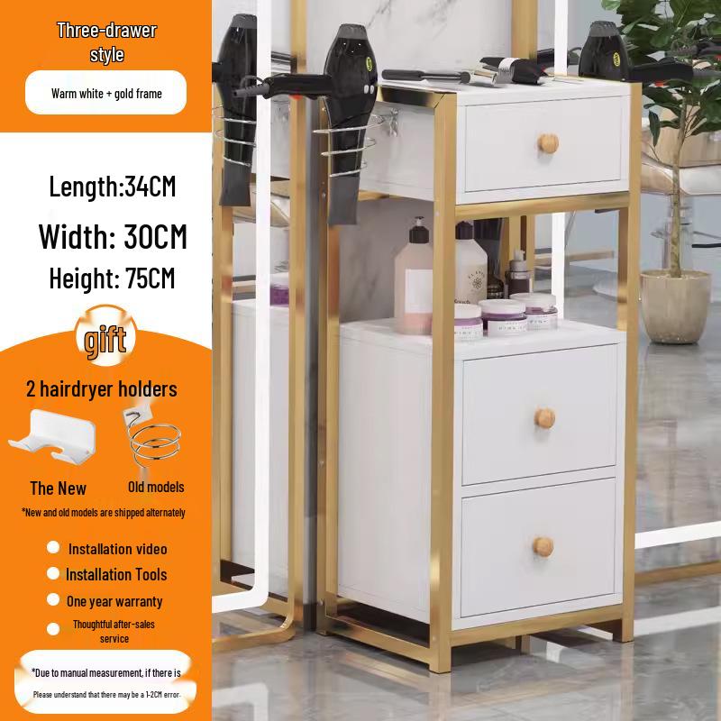 Salon Tool Cabinet with Universal Wheels: Perfect for Haircuts, Dyeing, and Perming