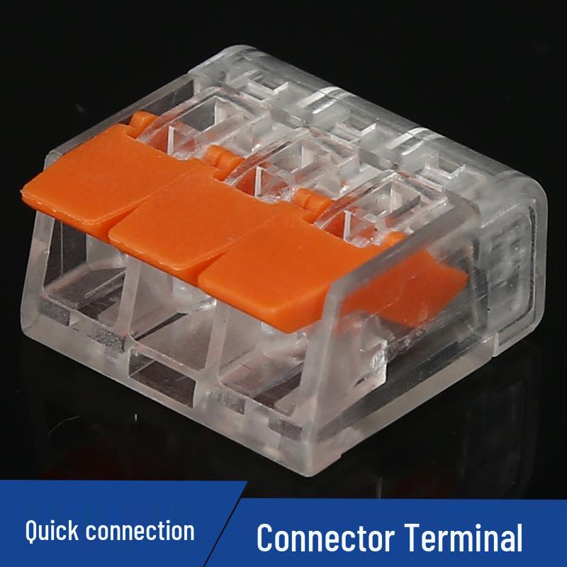 75-Piece Transparent Wire Connectors: Quick Wiring Terminals PCT-412, PCT-413, PCT-415, CE Certified