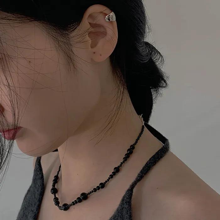 Black Stone Necklace (onyx)