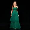 Elegant Mesh Tube Top Evening Dress - New French Style Celebrity Design