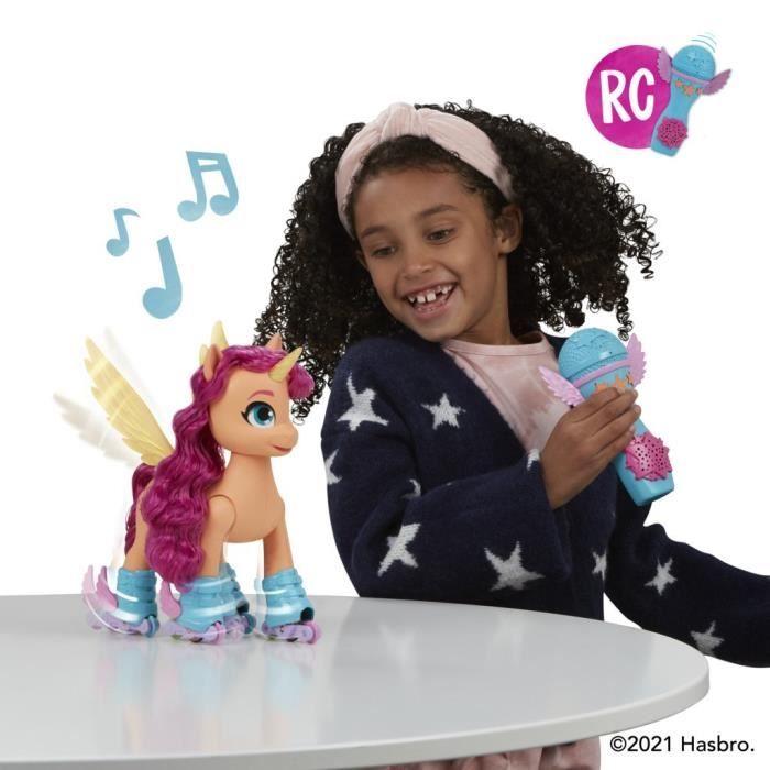 My Little Pony Sunny Starscout Chante En Rollers, Jouet 22,5 Cm Télécommande, 50 Réactions, Lumières Et Musique