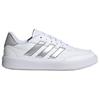 adidas CourtBlock White Silver Metallic Women Sneakers Cloud-White Grey-Two IF6465