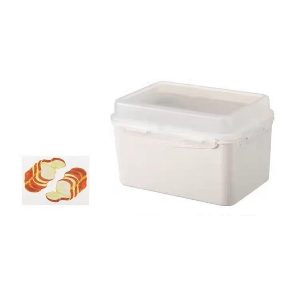 

Sealed Sandwich Box Fresh Keeping Vegetable Fruit Storage Container Bread Storage Box Refrigerator білий