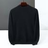 New Cashmere Sweater Men's Semi-turtleneck Jacquard Sweater Fashion Knitted Sweater Soft Waxy Wool Sweater