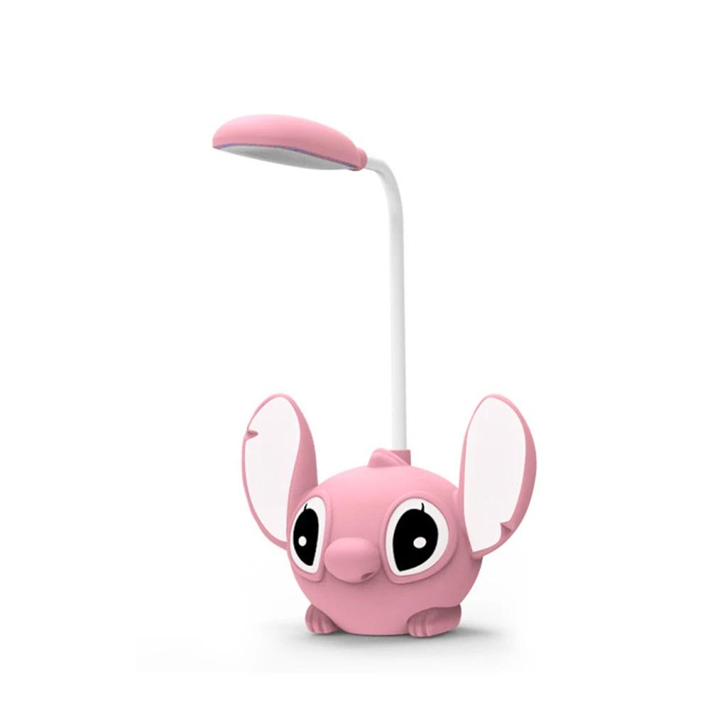 

Stitch Led Nightlight Anime Cutoon Desk Lamp Foldable Sharpener Eye Protection Desk Lamp Usb Charging Student Prize Gifts