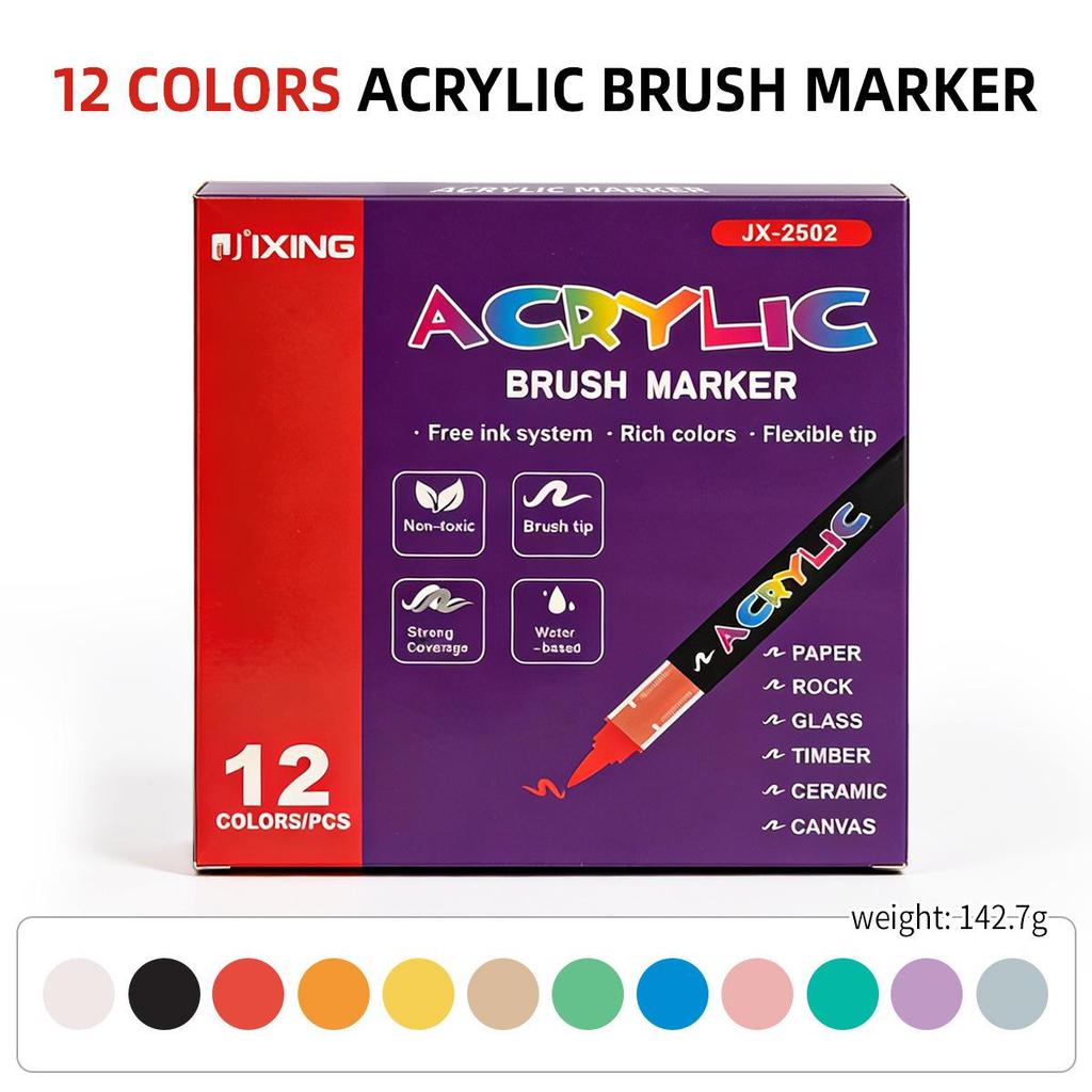 Soft Tip Acrylic Marker for Kids - Layerable, Opaque, DIY Graffiti Art Supplies