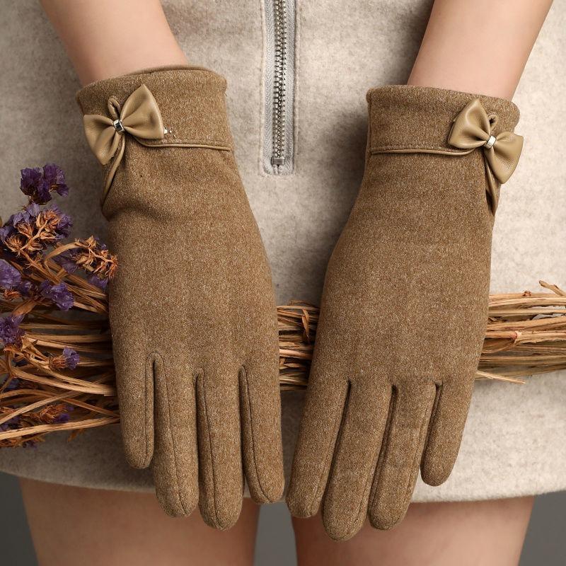 Guanti da Donna Inverno Caldi Antivento Antifreddo Peluche di Coniglio Esterno Equitazione Articoli per la Casa Accessori di Abbigliamento Guanti Femminili