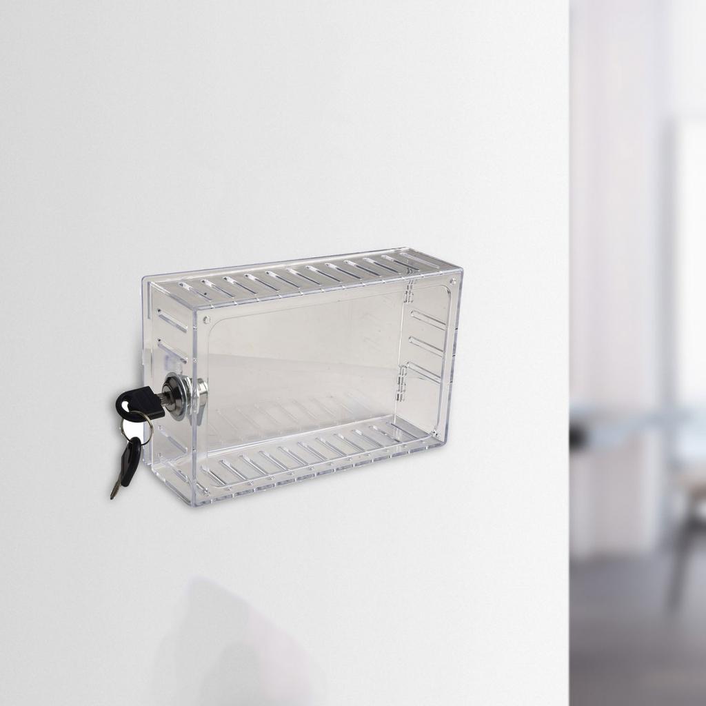 Clear And Transparent Wall Mounted Guard Combination Lock Box Thermostat Covers