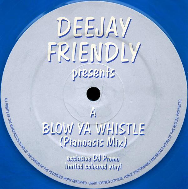 

12inch Record DEEJAY FRIENDLY Blow Ya Whistle Sweet n Sexy DF1 NOT ON LABEL 1996 Canada Dance Electronica Used