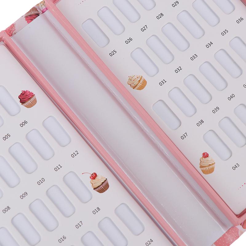 False Nail Color Book Display Nail Gel Polish Card Chart Palette Practice Board