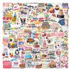 Happy Birthday Graffiti Stickers: 55 Fun DIY Designs for Water Bottles & Notebooks