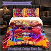 Personalized 3Pcs Bedding SetPoppy Playtime Custom Text Duvet Cover Pillowcase Set Bedroom Gift