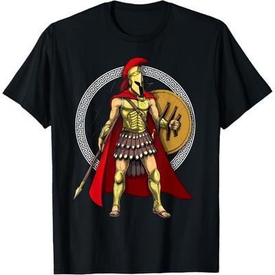 Spartan Warrior Ancient Greek Mythology Roman History T-Shirt