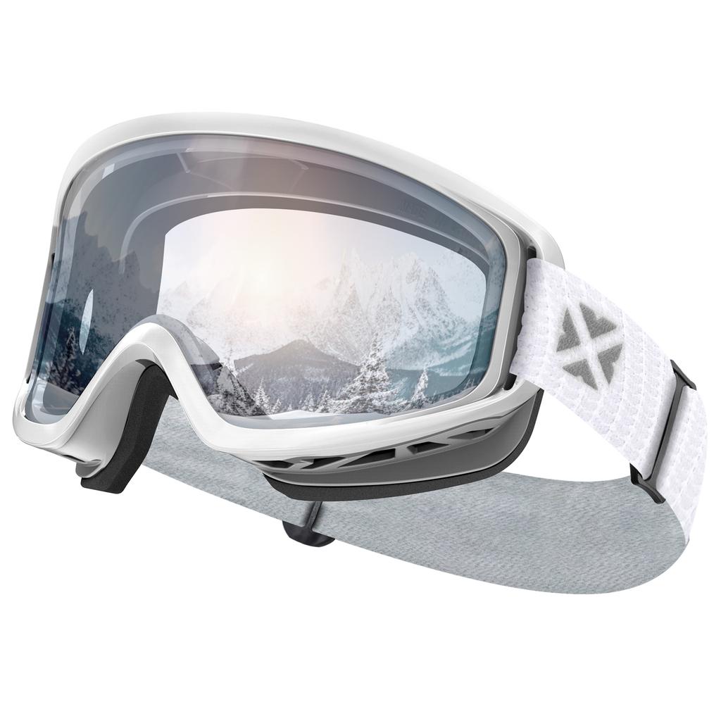 MAXJULI Ski Goggles OTG Snowboard Goggles for Men Women Youth 100% UV Protection Snow Sports M7