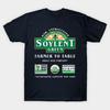 Asian Size Cotton Unisex Tshirt Print T-shirt Farmer To Table T-shirt No-Cut Print Regular Fit