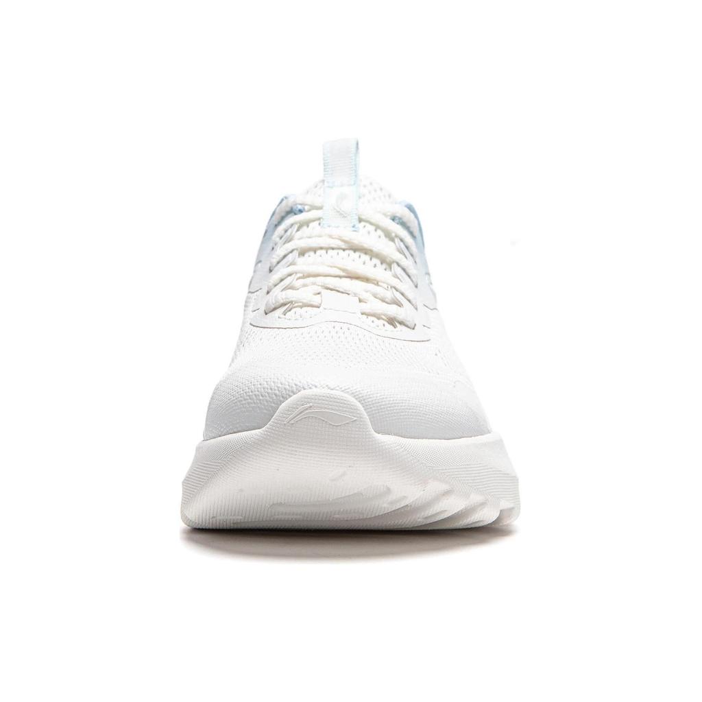 Li Ning Slip Resistant Abrasion Resistant Low Top Casual Shoes Women's White Blue AGLU260-1