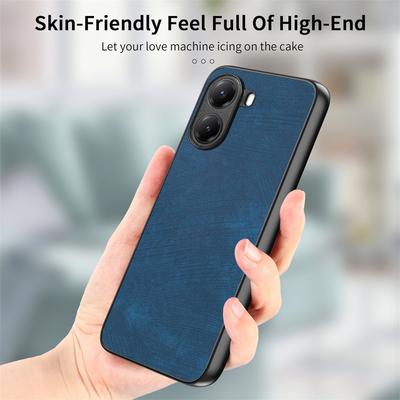 Para Capa Xiaomi Poco X7 Pro 5G/Xiaomi Redmi Turbo 4 5G à Prova de Choque Fina Couro Retrô Capa Traseira para Celular