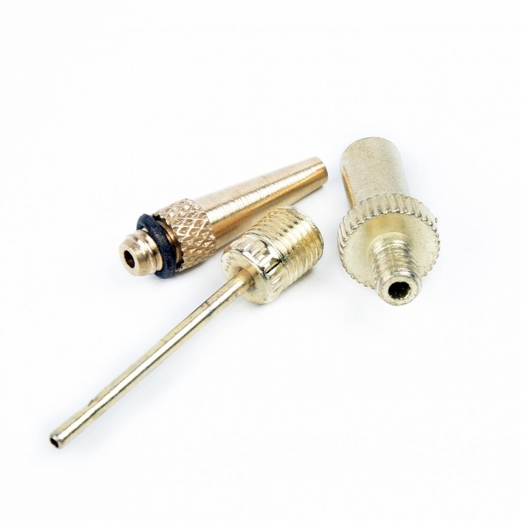 Air Valve Ball Equipment Copper Zinc Alloy 6 pcs/set Inflatable Needle Nozzle