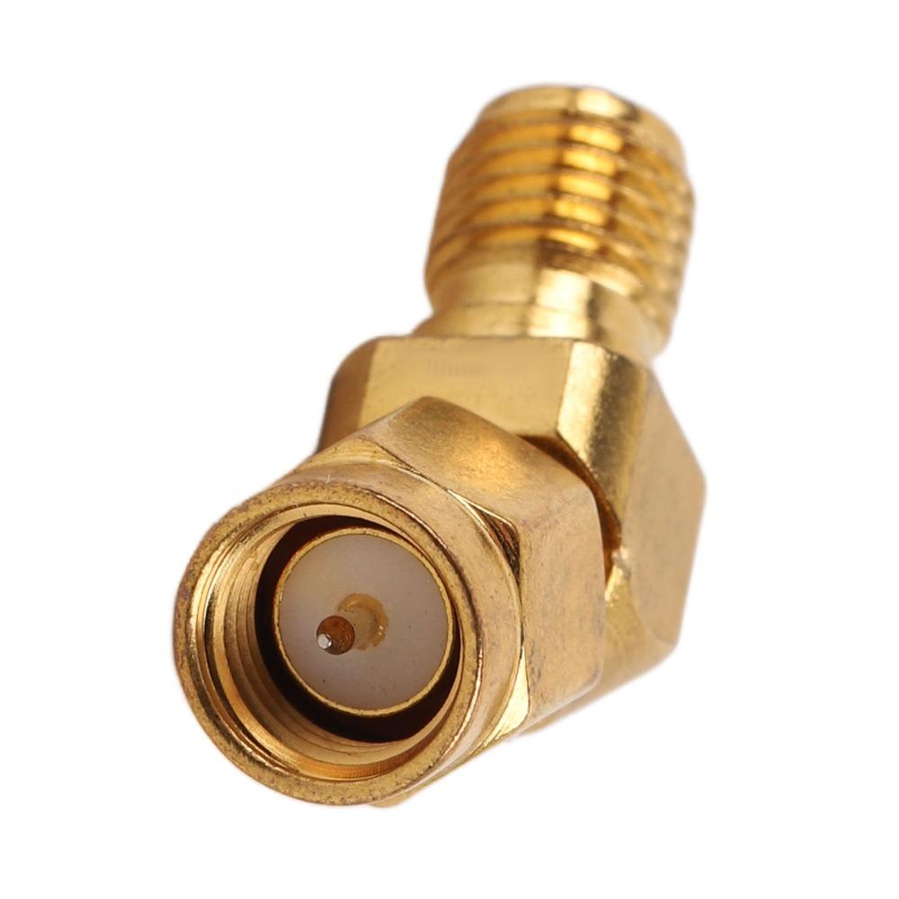 45 Degree Angle SMA Connector Gold Stable Connection Male to Female Connector Antenna Adapter Connector Coaxial Cables