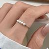 Elegant Adjustable Pearl Fairy Ring: Trendy, Versatile, and Fashionable for Women.