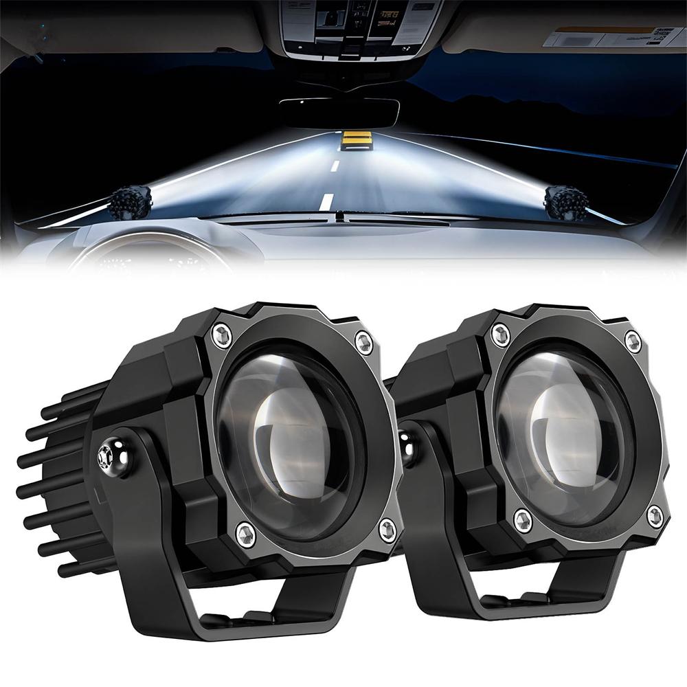 2PCS 72w LED Light Pods Offroad Driving Fog Lamp Flood Beam For ATV UTV Truck