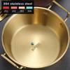 Korean Cuisine Bowl Stainless Steel Mixing Bowl with Double Handles Serving Bowl Appetizer Tray Sauce Dishes for Home Restaurant