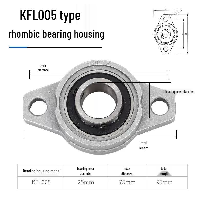 3D-skrivare Lagerhus Tillbehör: KFL08 KP08 KP00 Diamantflänslagerenhet