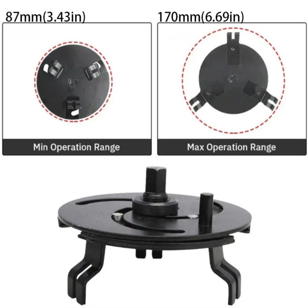 Straight Bending Gasoline Pump Wrench 3 Jaws Adjustable Fuel Tank Wrench  Vehicle Accessories