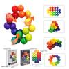 Fidget Spielzeug Lernfarbe Ball 3D Puzzle Montessori Spiel Form Zuordnungsspielzeug für Kinder Training Sensorisch Kinder Erwachsenen Geschenk