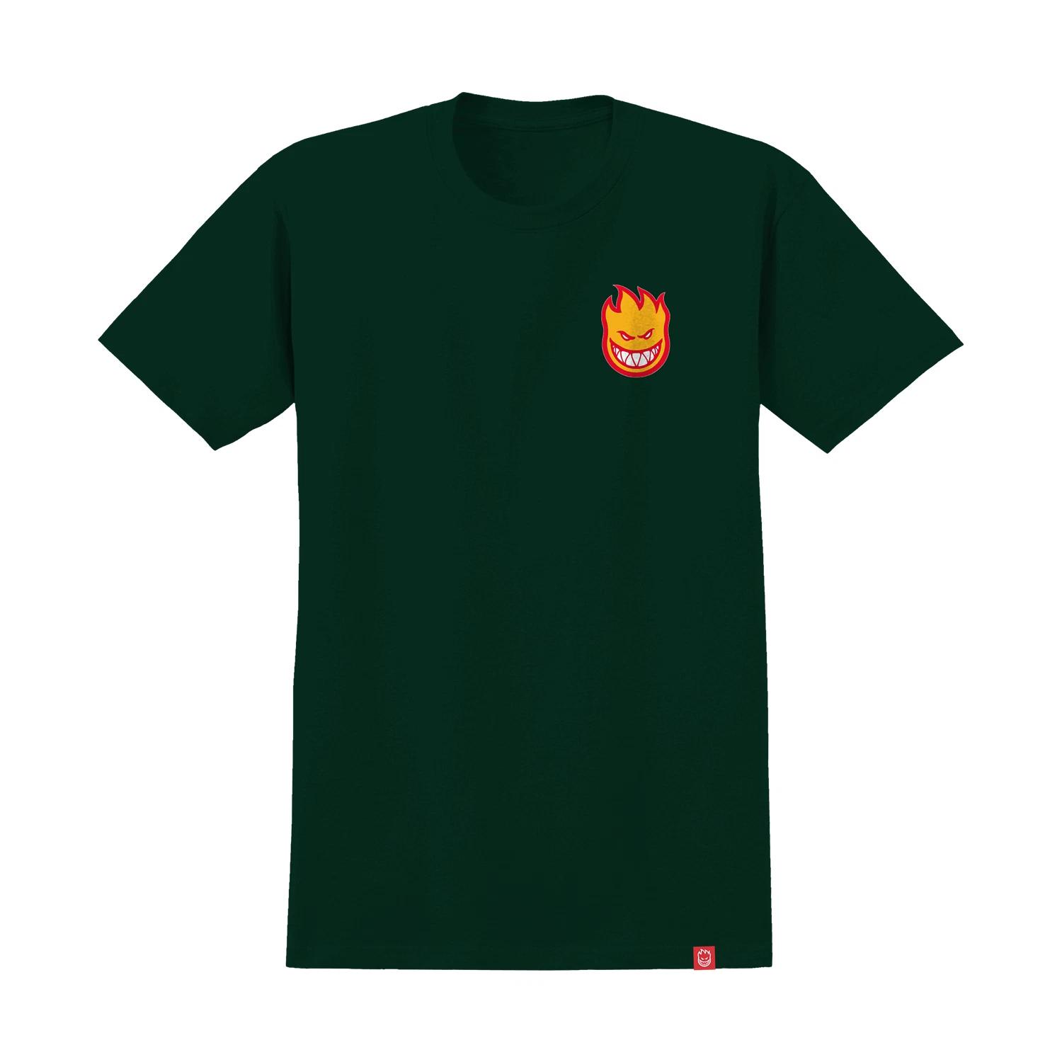 Spitfire Wheels Shirt Lil Bighead Fill Forest Green/Gold/Red 2XL