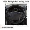 Hand Sewing Steering Wheel Cover For Kia Sportage 2 2005 2006 2007 2008 - 2010