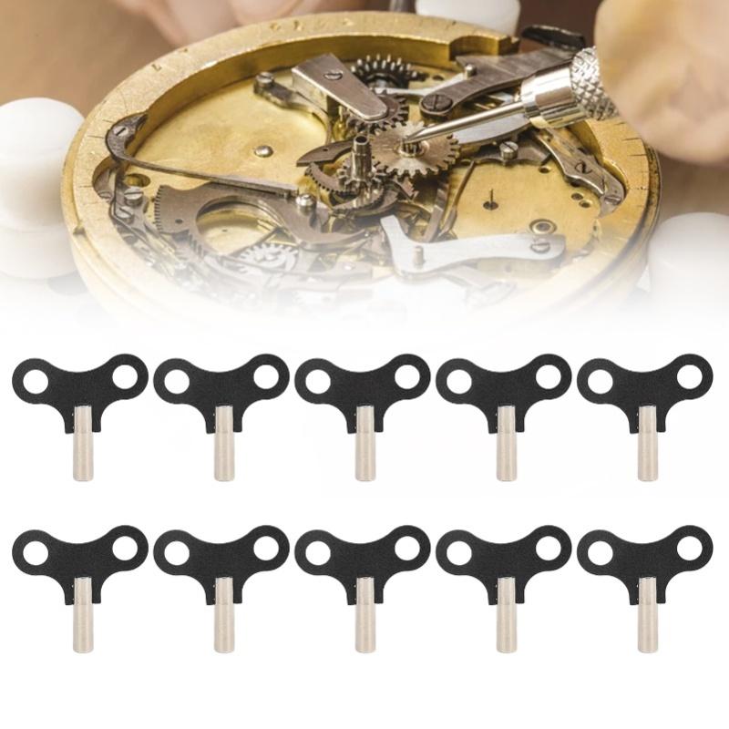 10pcs Clock Winding Key Steel Wall Clock Mechanical Desk Clocks Key Repairing Accessory
