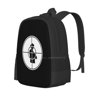 Large Capacity School Backpack Laptop Bags 1990s Hip Hop Pe Chuck D Flavor