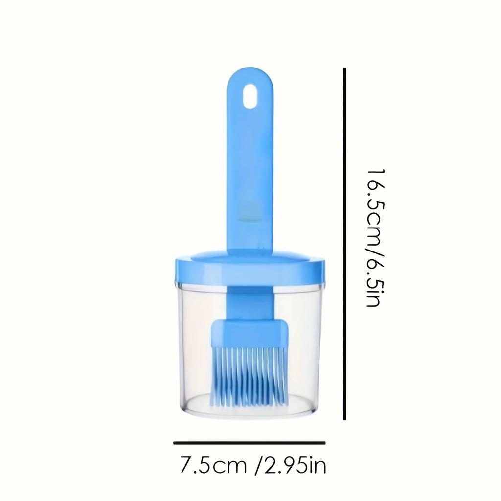 1pc Barbecue Brush High-Temperature Resistant Oil Brush Plastic Handle for Home Baking Pancake Making Outdoor Picnics Kitchen Baking Tool