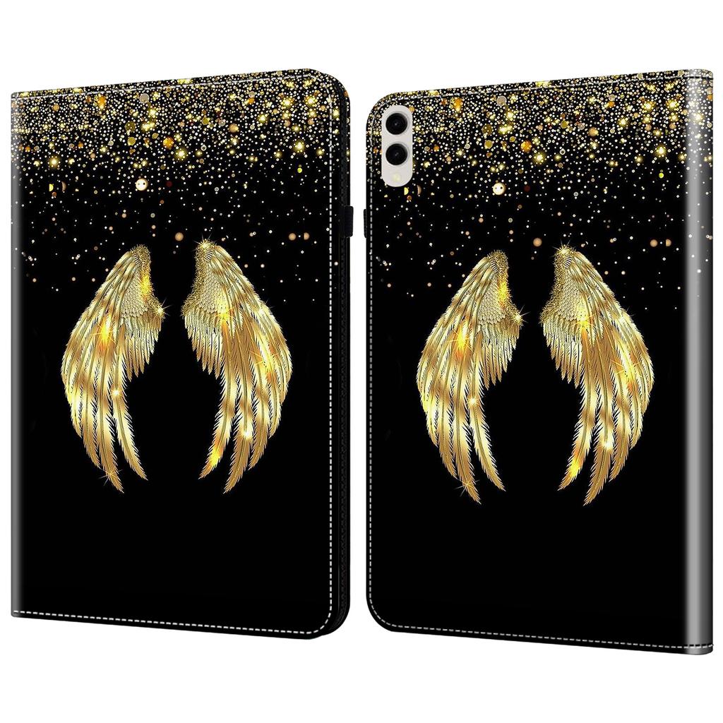 For Samsung Galaxy Tab S10 Ultra/S9 Ultra Case PU Leather Card Slots Tablet Cover Pattern Print