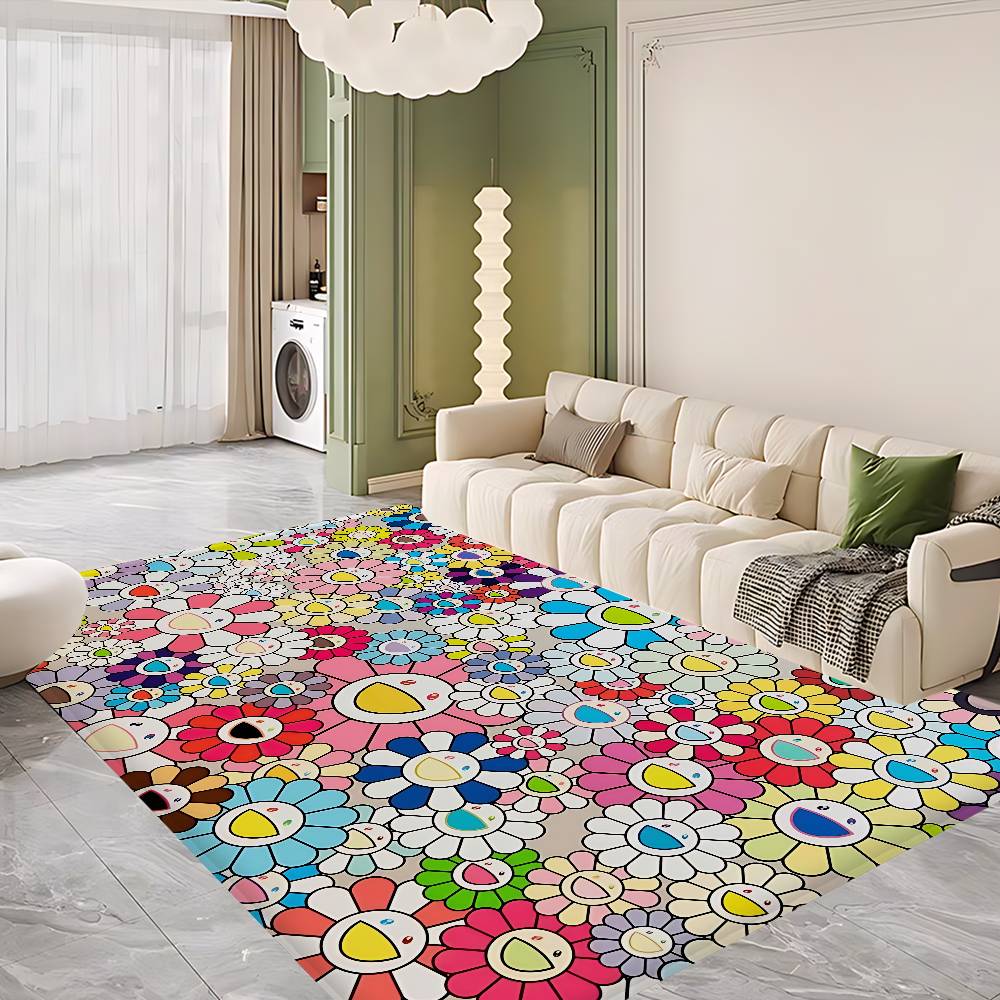 T-Takashis M-Murakamis Cartoon Floor Carpet Nordic Style Home Doormat Bathroom-Toilet Mats Bedroom Hotel Decor Mat