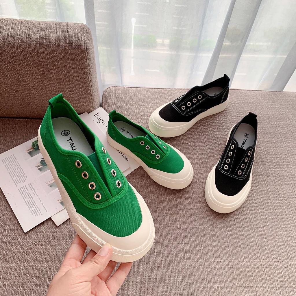 Cheap Summer New Slipon Canvas Shoes Korean Version Ins Retro Thin