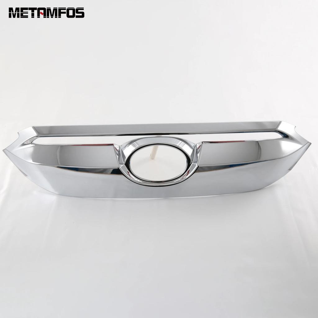 Car Accessories For Toyota Corolla Cross Hybrid -2024 2025 Carbon Fiber Front Engine Bumper Grille Racing Grill Molding Trim