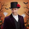 Artificial Rose Rose Gentleman Cap Vibrant Red Halloween Cosplay Headpiece  Theme Photography