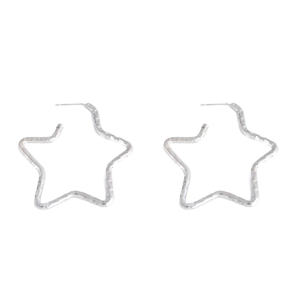 Hollow Star Hoop Earrings: Stylish, Unique, and Slimming Design for Women