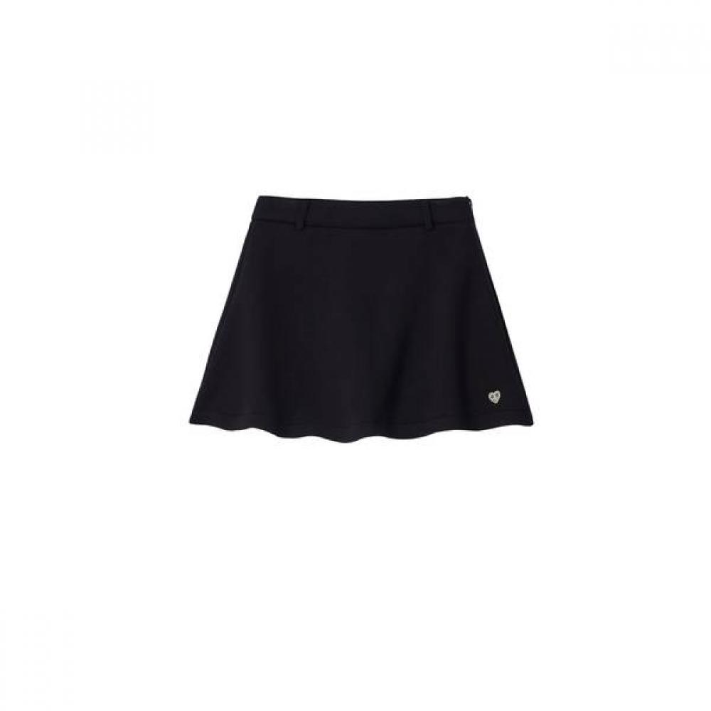 

Goxo Flare Skirt Metal Heart Black M