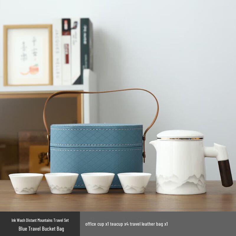 Nordic Portable Ceramic Travel Tea Set